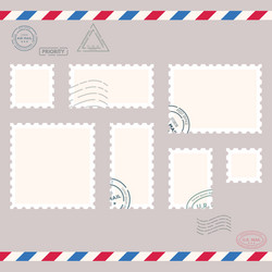 small post stamps vector image