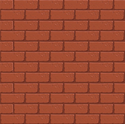 seamless brick wall pattern in cartoon style vector image