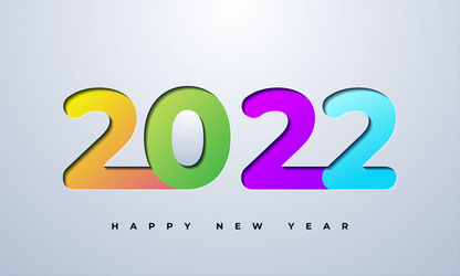 happy new year greetings card background vector image