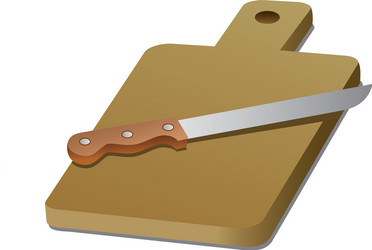 cutting board vector image