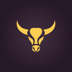 bison logo vector image