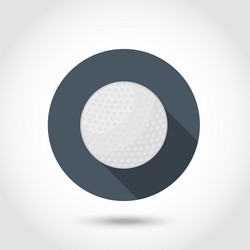 golf ball icon vector image