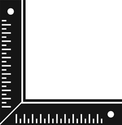 carpenter angle ruler icon simple style vector image