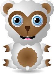 little sheep vector image