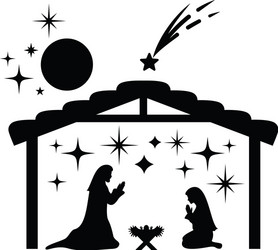 nativity vector image