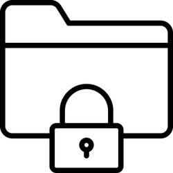 Secure folder vector