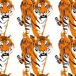 Pattern design bengal tiger vector