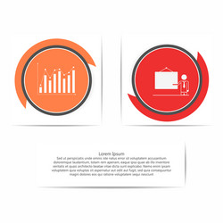 circle infographic template with presentation vector image