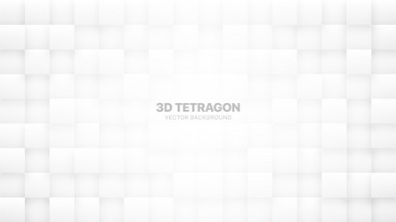 3d blocks white abstract background vector image