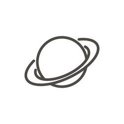 planet icon line jupiter symbol vector image