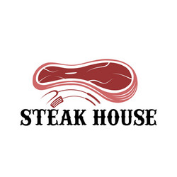 Steak house design template vector