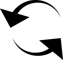 Circular circle arrow left radial icon vector