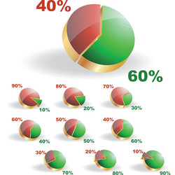 diagram set vector image