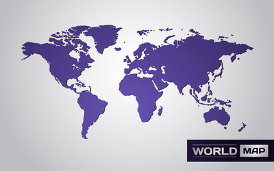 grand world map graphic element vector image