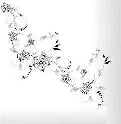 floral elements vector image