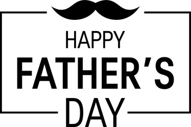 happy fathers day concept in flat style vector image