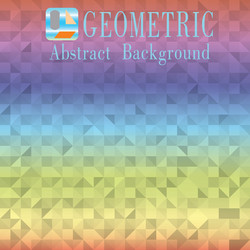 geometric abstract colored background vector image