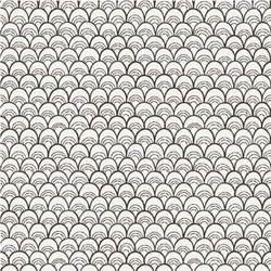 doodle pattern like fish scale vector image