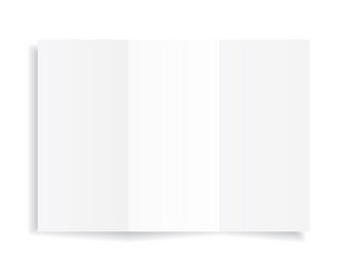 blank a4 sheet white paper with shadow vector image