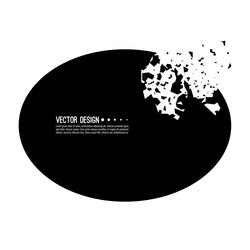 explosive black banner vector image