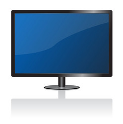 lcd monitor vector image