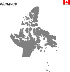 Map province of canada vector