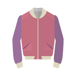 Unisex sport jacket flat style vector