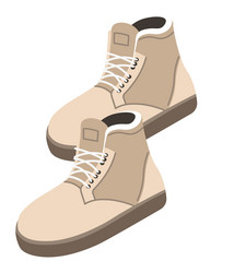 winter boots fashionable footwear and clothes vector image