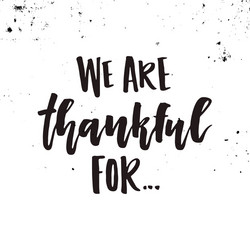 Thanksgiving lettering vector