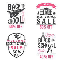 back to school design vector image