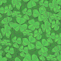 clover field seamless pattern green leaf vector image