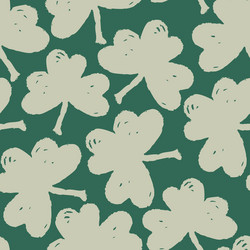 clover leaf seamless pattern grunge symbol vector image