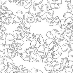 clover field seamless pattern ireland theme vector image