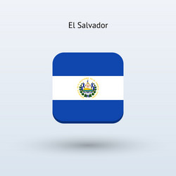 el salvador flag icon vector image