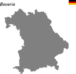 High quality map is a state of germany vector