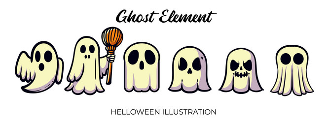 ghost element graphic vector image