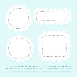 doodles cute elements vector image