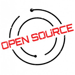 open source rubber stamp vector image