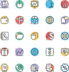 Trade cool icons 3 vector