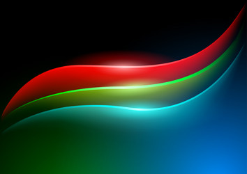 waving rgb curves vector