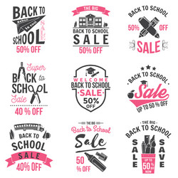 back to school design vector image