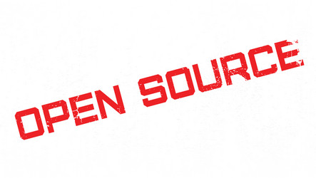 open source rubber stamp vector image