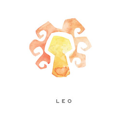 leo zodiac sign part of zodiacal system vector image