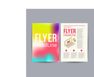 abstract brochure flyer design template vector image