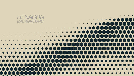 2d abstract geometric wave hex halftone pattern vector image