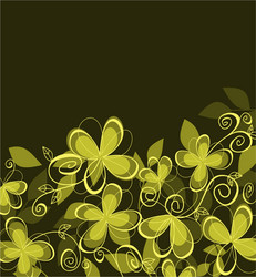 abstract flower background vector image