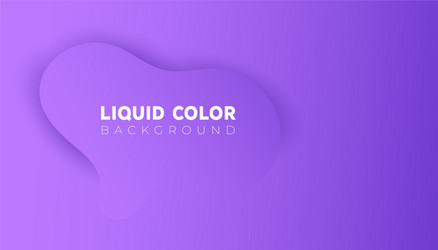 Plastic liquid waves banner template vector