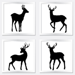 Deer silhouette vector