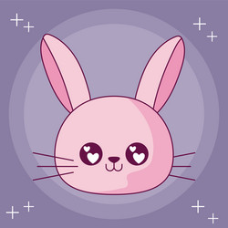 kawaii rabbit cartoon design vector image