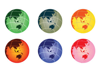 globe vector image